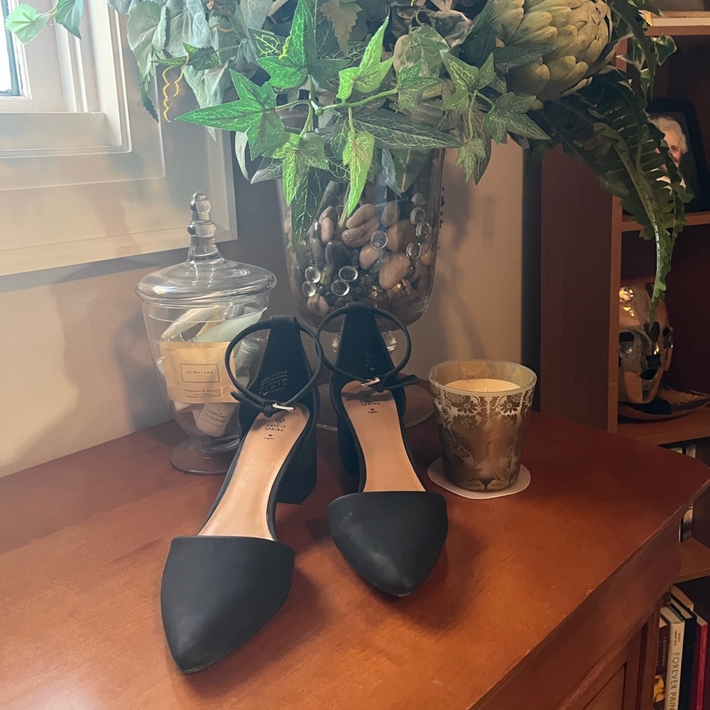 Call It Spring Drizzy Black Ankle Strap Heels